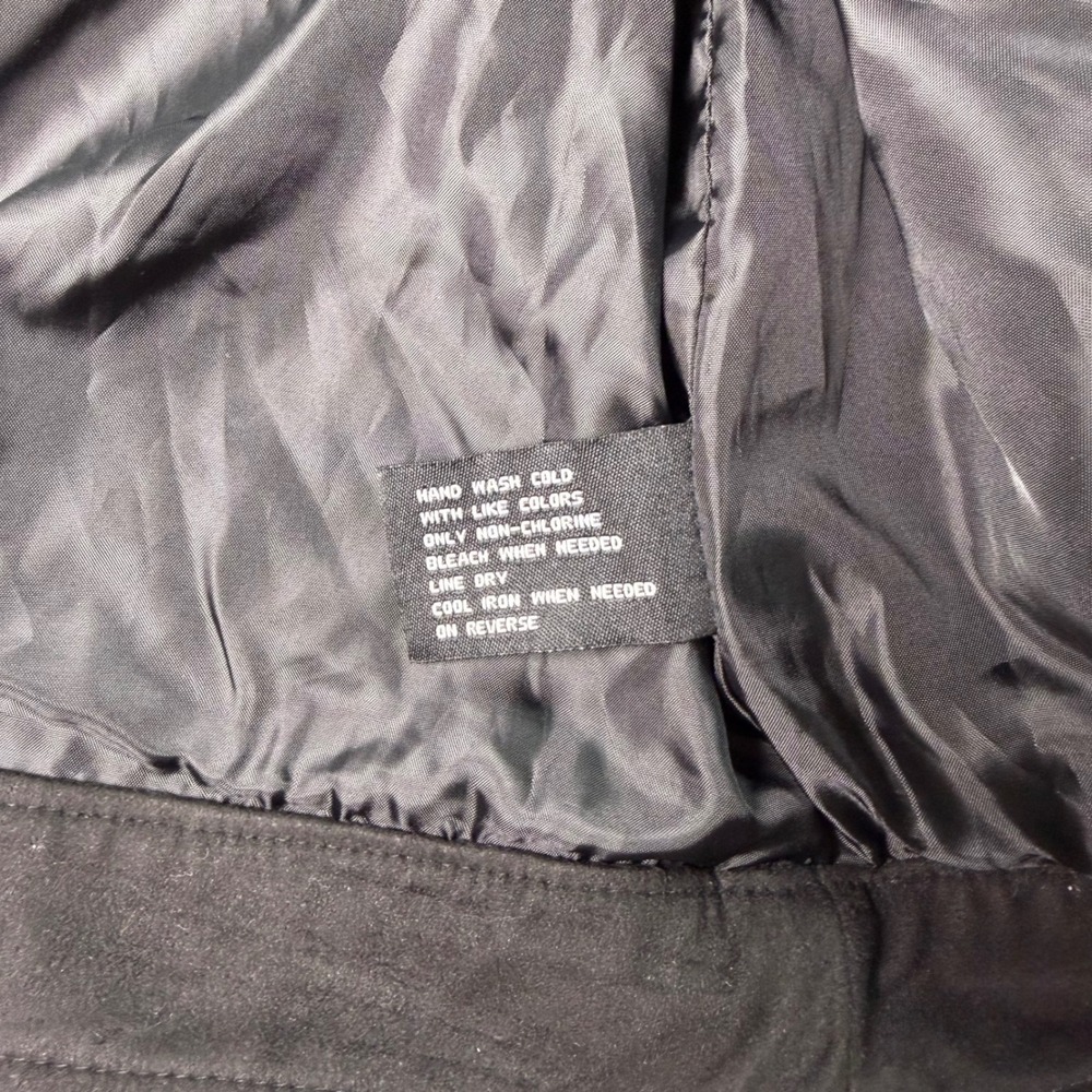 CoffeeShop New York Black Faux Suede Full Zip Fall Jacket Womens XL - Picture 6 of 15